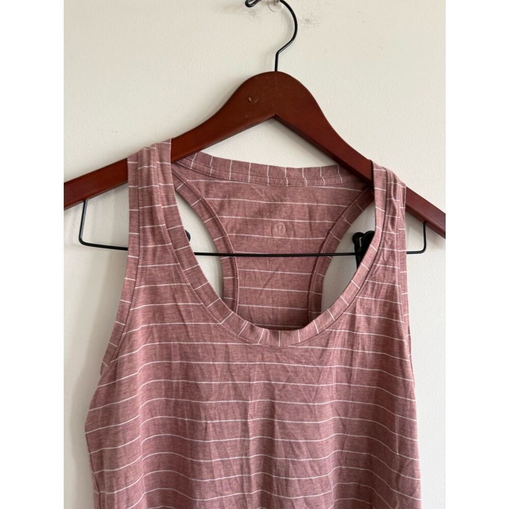 NEW Lululemon athletica Striped Racerback Tank in Rose